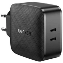 FIXLY l  Ugreen Încărcător Rețea Ugreen CD216 – Quick Charge 65W, Dual USB-C pentru Încărcare Rapidă, Negru